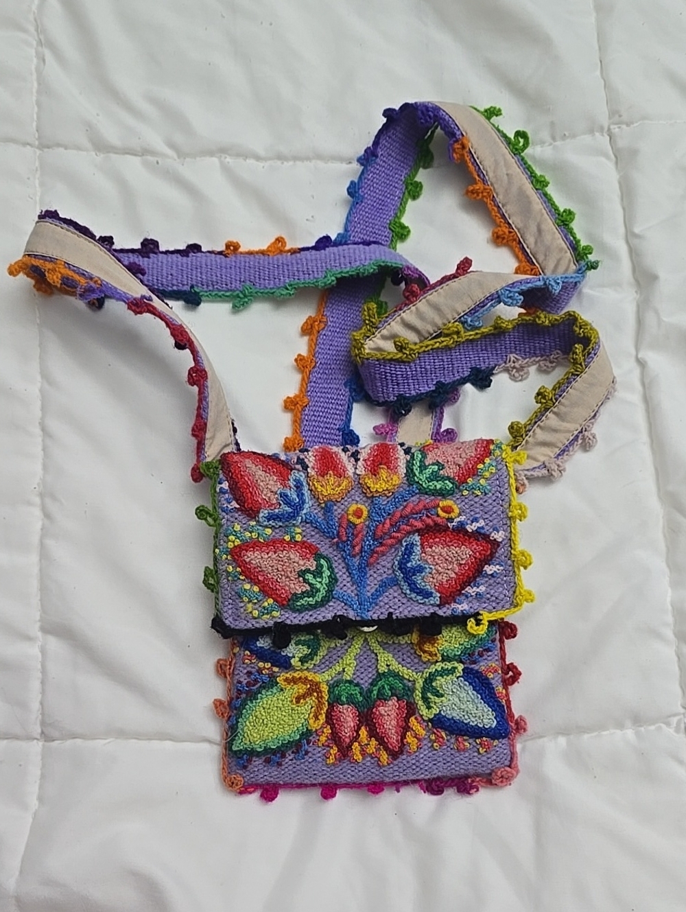 Sweet Turns Branded Lavender Bag with Beige Interior